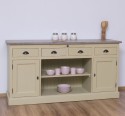 Kitchen furniture 2 doors, 4 drawers, open shelves BAS, oak top