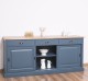 Sideboard with 3 sliding doors, 3 drawers, oak top, BAS