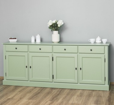 4-door sideboard, 4 drawers, BAS