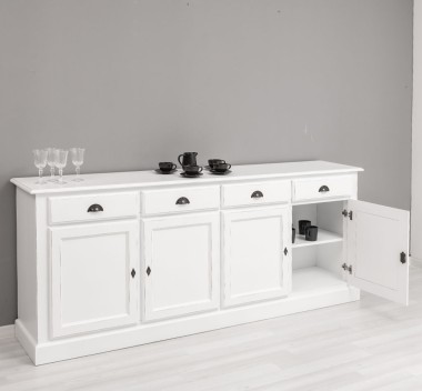 4-door sideboard, 4 drawers, BAS