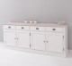 Buffet with 4 doors, 4 drawers, oak top, BAS