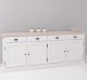 Buffet with 4 doors, 4 drawers, oak top, BAS