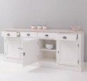 Buffet with 4 doors, 4 drawers, oak top, BAS