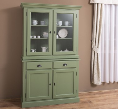 2-door sideboard, 2 BAS drawers + 2 SUP glass doors