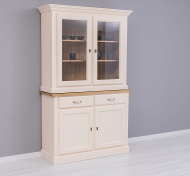 2-door sideboard, 2 BAS drawers + 2 SUP glass doors