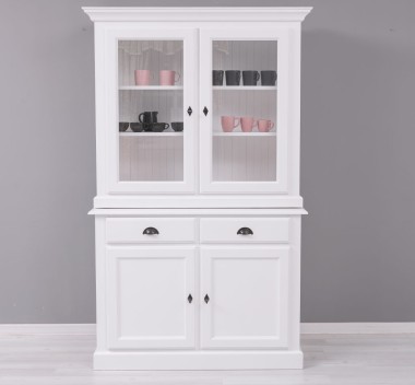 2-door sideboard, 2 BAS drawers + 2 SUP glass doors