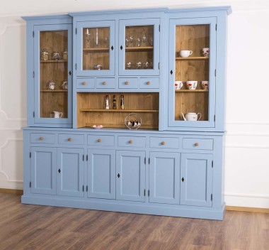 6-door sideboard, 6 BAS drawers + 4 glass doors, 4 drawers, 1 SUP shelf