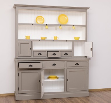 Buffet 3 doors, 3 drawers BAS + 3 shelves, 2 small doors, 3 drawers SUP