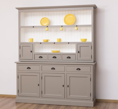 Buffet 3 doors, 3 drawers BAS + 3 shelves, 2 small doors, 3 drawers SUP