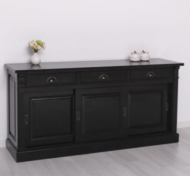 Sideboard, 3 sliding panel doors, 3 drawers, BAS