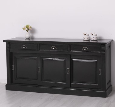 Sideboard, 3 sliding panel doors, 3 drawers, BAS