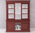 Display cabinet, 6 sliding doors, 3 drawers, BAS + SUP