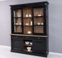 Display cabinet, 6 sliding doors, 3 drawers, BAS + SUP