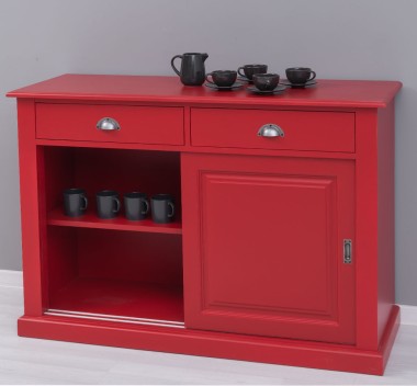 Buffet with 2 sliding doors, 2 drawers, BAS