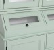 Sideboard with 1 door, 3 drawers, 2 compartments with glass door BAS + 2 glass doors SUP