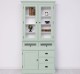 Sideboard with 1 door, 3 drawers, 2 compartments with glass door BAS + 2 glass doors SUP