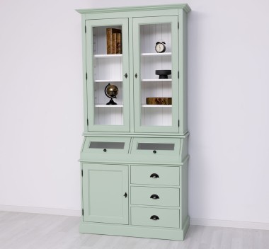 Sideboard with 1 door, 3 drawers, 2 compartments with glass door BAS + 2 glass doors SUP