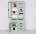 Sideboard with 1 door, 3 drawers, 2 compartments with glass door BAS + 2 glass doors SUP