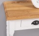 Console with turned legs, 3 drawers, oak top