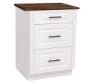 Modular kitchen Directoir, 3 drawers - with top pine