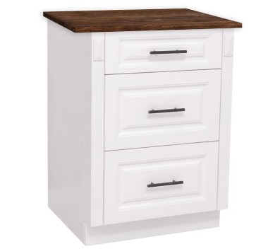 Modular kitchen Directoir, 3 drawers - with top pine