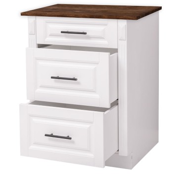 Modular kitchen Directoir, 3 drawers - with top pine