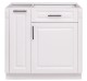 Modular kitchen Directoir, with retractable basket, 1 door, 1 drawer - without top