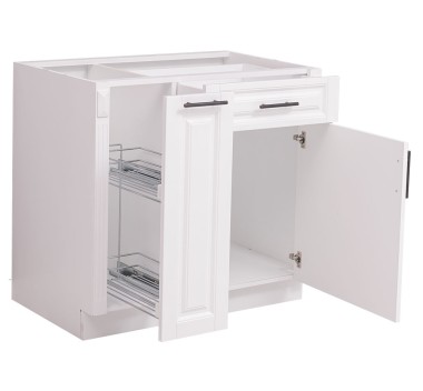 Modular kitchen Directoir, with retractable basket, 1 door, 1 drawer - without top