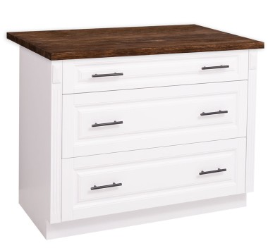 Modular kitchen Directoir, 3 drawers - with top pine