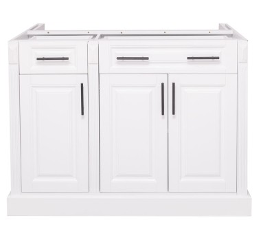 Kitchen Island with 3 doors, 2 drawers, without top