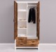 Wardrobe 2 doors 3 drawers "Rustic Haven"