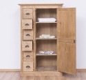 Wardrobe with 1 door, 6 drawers