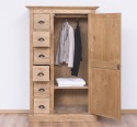 Wardrobe with 1 door, 6 drawers