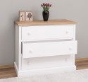 Chest of 3 drawers, oak top