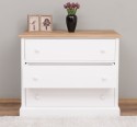 Chest of 3 drawers, oak top