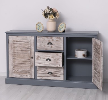 Buffet with 2 doors and 3 drawers, Shutter Collection