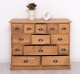 Chest of drawers with 13 drawers, oak top