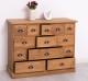 Chest of drawers with 13 drawers, oak top