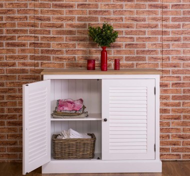 2-door sideboard, oak top, Shutter Collection