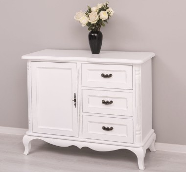 Chest of drawers Chic with 1 door and 3 drawers, soft close drawers