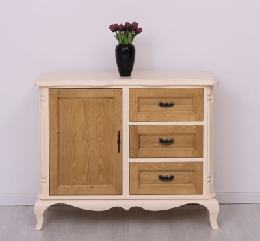 Chest of drawers Chic with 1 door and 3 drawers, soft close drawers