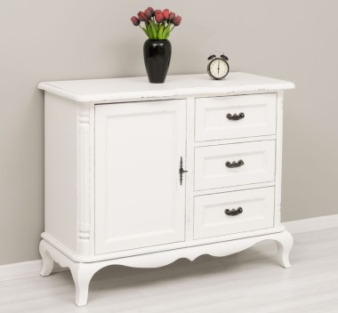 Chest of drawers Chic with 1 door and 3 drawers, soft close drawers