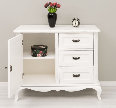 Chest of drawers Chic with 1 door and 3 drawers, soft close drawers