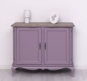 Chic sideboard double doors, oak top