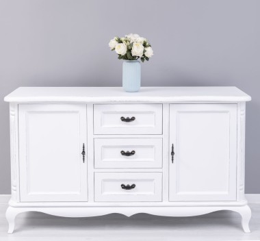 Chest of drawers with 2 doors and 3 drawers, soft close drawers