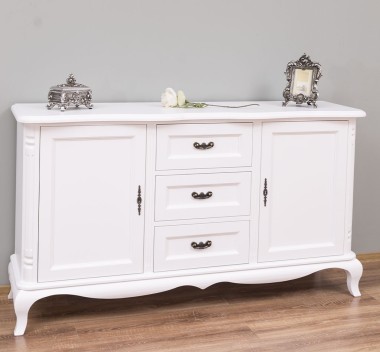 Chest of drawers with 2 doors and 3 drawers, soft close drawers