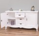 Chest of drawers with 2 doors and 3 drawers, soft close drawers