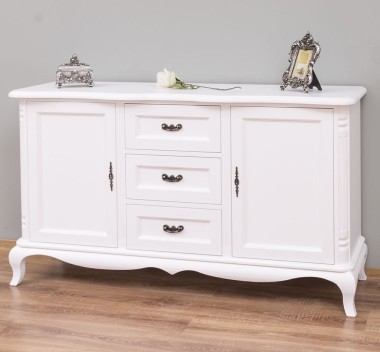 Chest of drawers with 2 doors and 3 drawers, soft close drawers