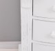 Chest of drawers with 4 curved drawers, oak top, Directoire Collection