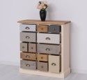 Dresser with 13 drawers, oak top